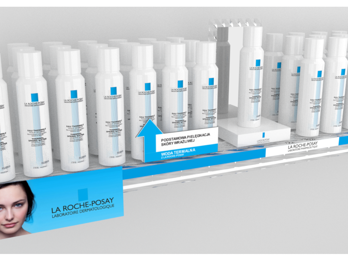 Shelf exhibition by La Roche Posay